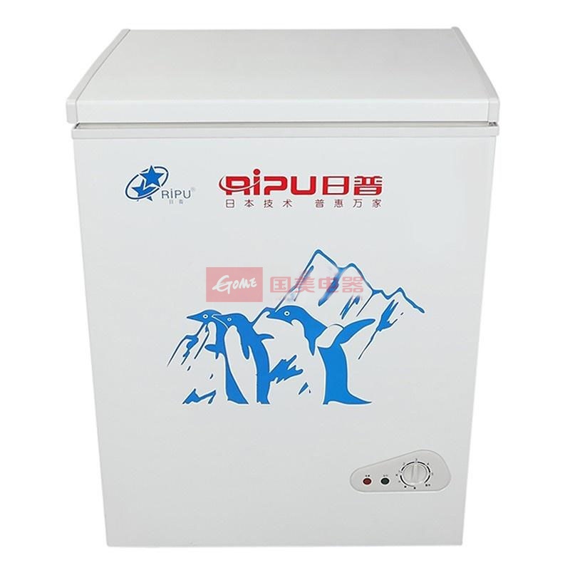日普 白色二级机械式定频R600a顶开式无卧式冷柜2级 冷柜