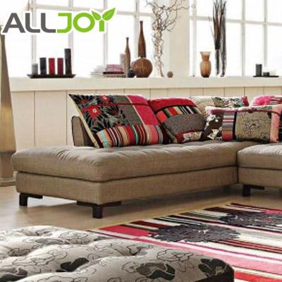 Alljoy 花色人造板L形植绒密度板/纤维板木质工艺车床绒质海绵艺术简约现代 沙发
