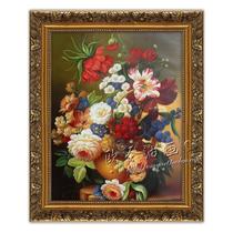 外框款式可选平面有框单幅植物花卉手绘 G63油画