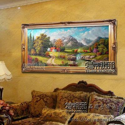 特利娜 立体有框单幅风景手绘 TY1528油画