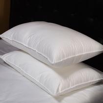 斜纹布棉布纤维枕长方形 超柔羽丝棉枕芯（1100g）枕头