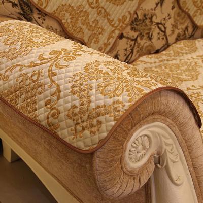 卡琳夫人 米白+黄色布几何图案组合套装组合沙发欧式 沙发罩