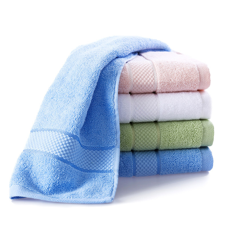 亚光 粉色白色绿色蓝色纯棉面巾百搭型 毛巾