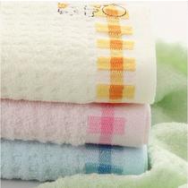 粉红色*3+蓝色*3竹纤维童巾百搭型 毛巾