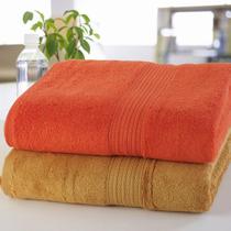 橘红色咖啡色纯棉 浴巾