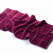 紫色卡其纯棉5s-10s面巾情侣 毛巾