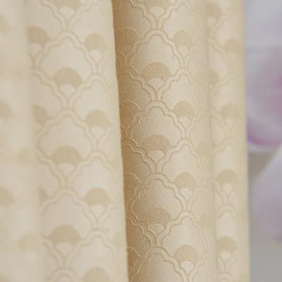 布之家 布装饰+半遮光人造纤维几何图案普通打褶现代中式 窗帘