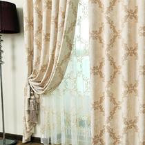 布装饰+半遮光平帷棉涤纶植物花卉普通打褶简约现代 CL318窗帘