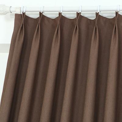 泰庭 布遮光混纺人造纤维纯色普通打褶打孔帘简约现代 窗帘