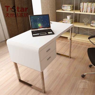 天世达家居 组装电脑桌密度板/纤维板储藏单个简约现代 书桌