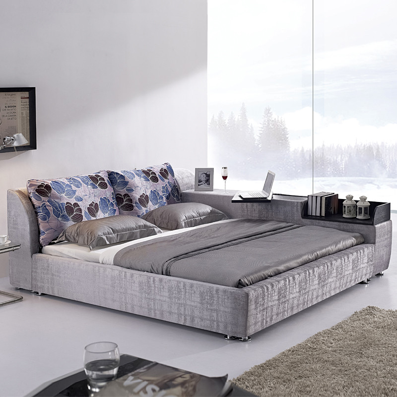 维娜斯佳 木组装式架子床棉方形简约现代 床