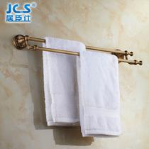 铜质铜色双层 JCS-8504置物架毛巾架