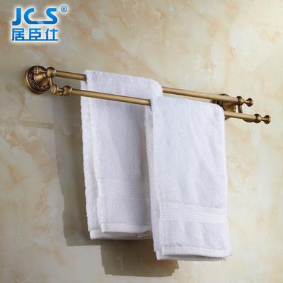 居臣仕 铜质铜色双层 JCS-8504置物架毛巾架