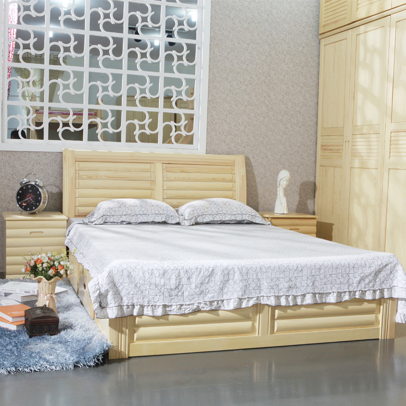 秋歌 箱体床单体床松木箱框结构简约现代无 床