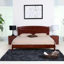 栗色组装式架子床简约现代 床