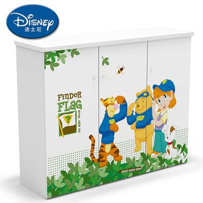 迪士尼 人造板刨花板/三聚氰胺板PVC框架结构储藏对开门童趣/玩具简约现代 SX0102139鞋柜