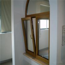 钢化玻璃 木包铝68系列-2窗