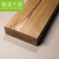 樟子松 声达 深度碳化木145x45mm板材碳化木