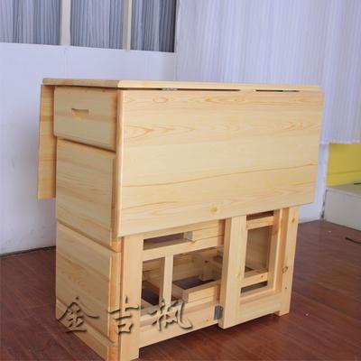 金吉枫 整装框架结构松木长方形田园 餐桌