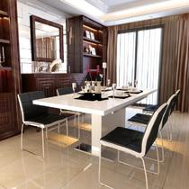整装密度板/纤维板支架结构艺术长方形简约现代 餐桌