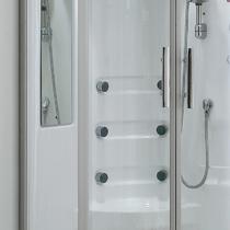 透明开放式弧扇型 淋浴房