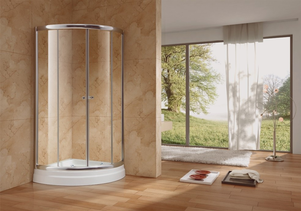 新泰和 移门式弧扇型 淋浴房