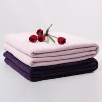 粉色紫色2%-3%珊瑚绒毯优等品夏季纯色简约现代 毛毯