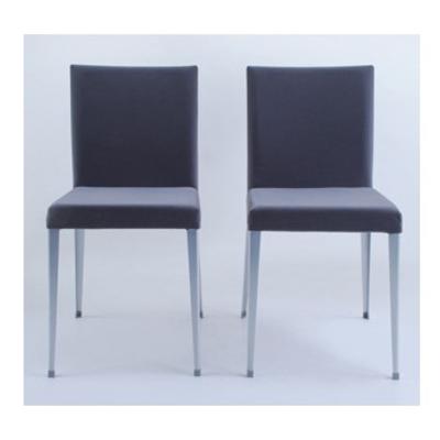 潘潘家具 金属纯色铝合金布成人简约现代 餐椅