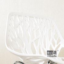 黑色白色塑料ABS移动成人简约现代 餐椅