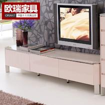 米黄色人造板烤漆玻璃框架结构多功能成人简约现代 电视柜