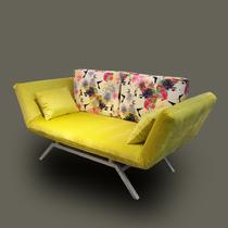 黄色梦露款铁合金软体结构多功能中密度泡沫海绵人物成人简约现代 沙发