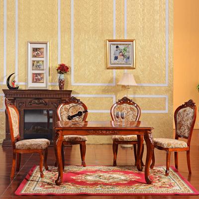 圣洛美 组装框架结构橡木艺术长方形欧式 餐桌