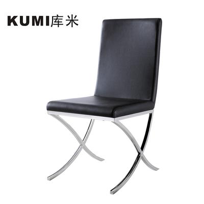 库米 金属软面不锈钢皮革成人简约现代 CY-1023餐椅
