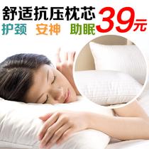 白色枕芯/个平纹棉布纤维枕长方形 枕头