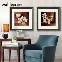 平面有框一套（2幅）折扣价植物花卉喷绘 535-536装饰画