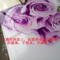 格桑花平面大韩烤瓷水晶无框购买一套数量请填3植物花卉 装饰画