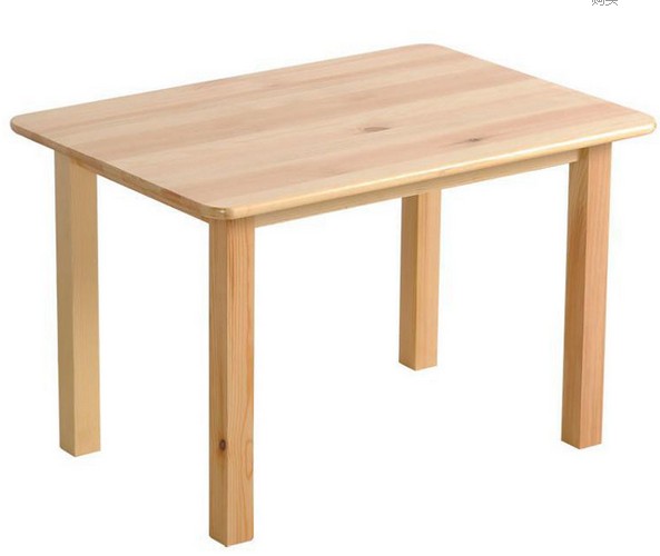 千意爱家居 原木桌+椅一把松木多功能儿童简约现代 学习桌