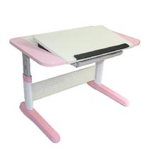 粉红色天蓝色哑光密度板/纤维板箱框结构多功能儿童简约现代 学习桌