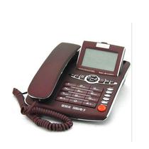 黑色琥珀红有绳电话座式经典方形全国联保 电话机