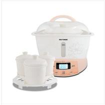 粉红色陶瓷煲汤煮粥炖电脑式 电炖锅