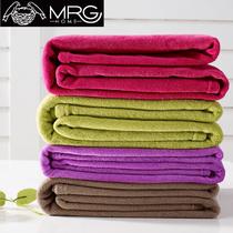 驼色玫红色紫色果绿色2%-3%珊瑚绒毯春秋纯色简约现代 毛毯