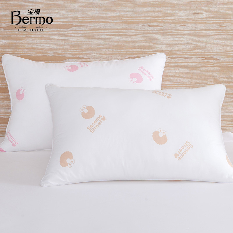 宝缦 男/浅桔色女/粉色棉布纤维枕长方形 枕头
