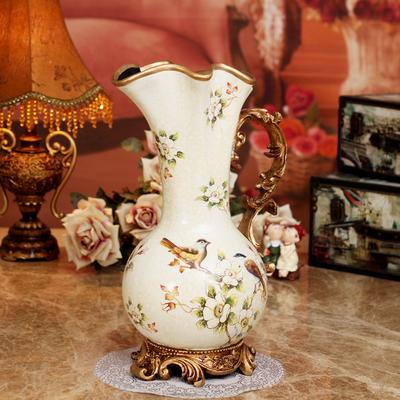 美屋家居 陶瓷台面花瓶大号欧式 花瓶