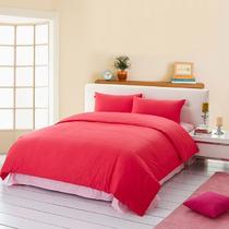 简约现代斜纹纯色床单式简约风 床品件套四件套
