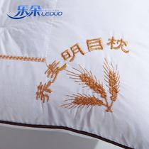 白色荞麦壳花草qmz——01长方形 枕头