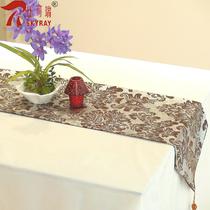 棉麻银土豪金布植物花卉欧式 桌布