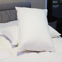 白色十孔枕平纹棉布纤维枕长方形 枕头护颈枕