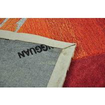 晚霞银华化纤简约现代腈纶格子长方形中国风手工织造 地毯