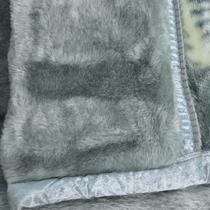 粉红色浅灰色5%拉舍尔毛毯一等品冬季条纹简约现代 毛毯