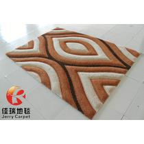 图示款式混纺格子长方形机器织造 地毯